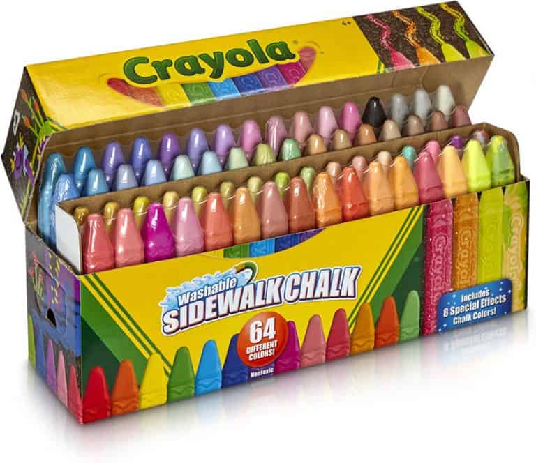 Stoepkrijt van Crayola, mooie 16 tot 64delige sets HB tips